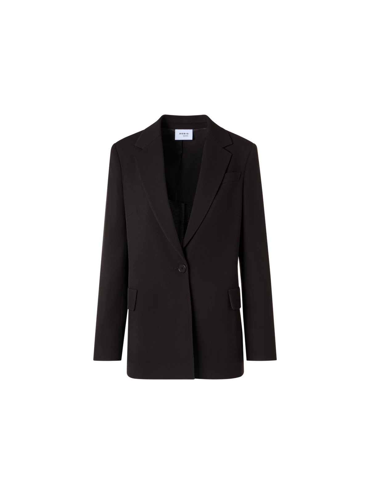 Designer Boyfriend Blazer in Wool Tricotine - brown