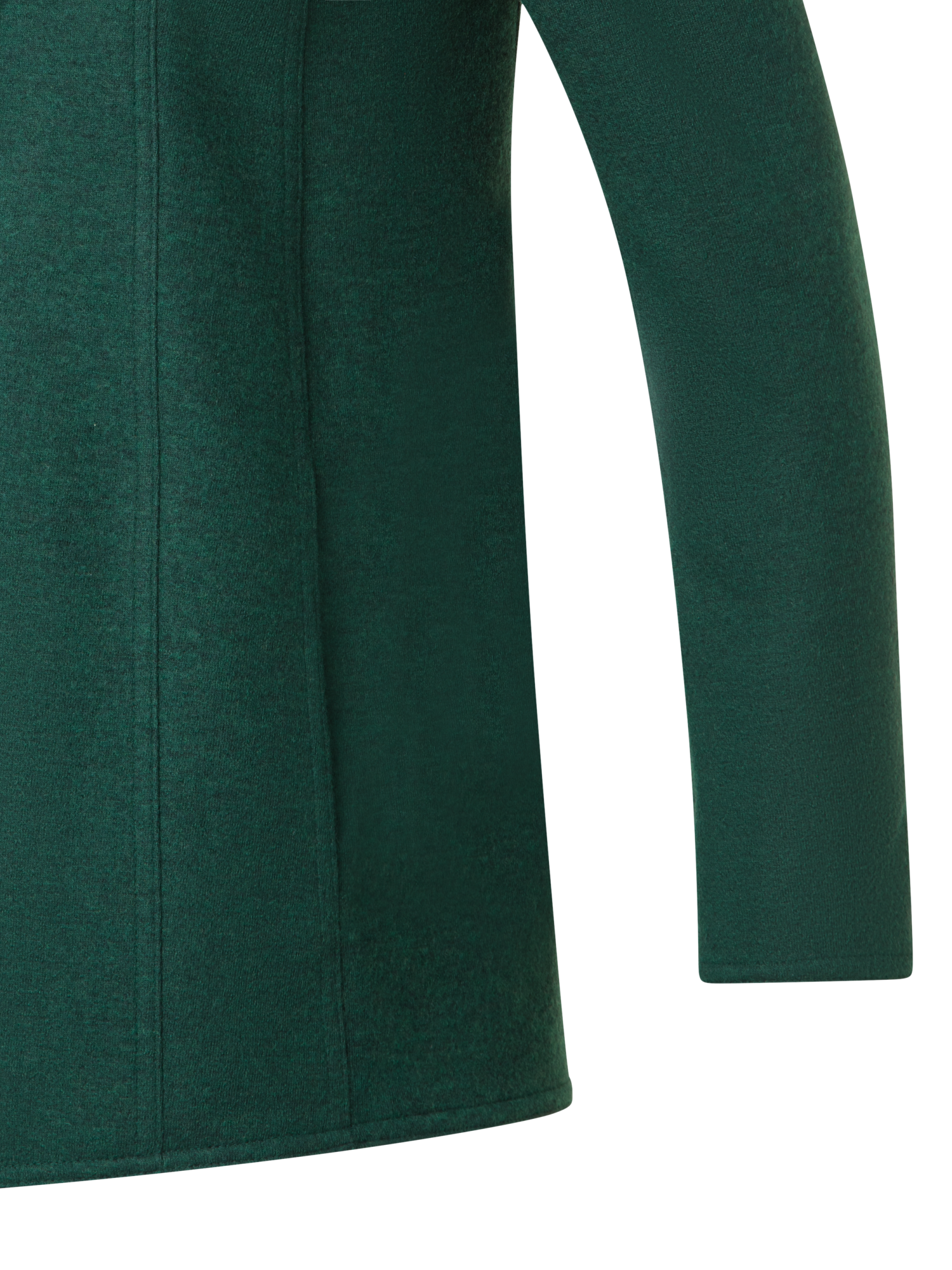Designer Long Cashmere Jersey Blazer Jacket - green
