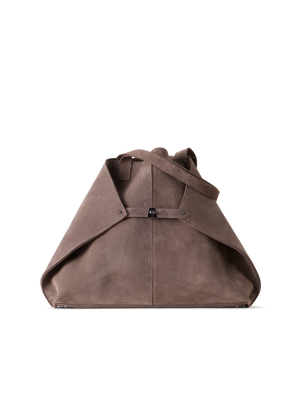 Designer Ai XL Shoulder Tote Bag - brown
