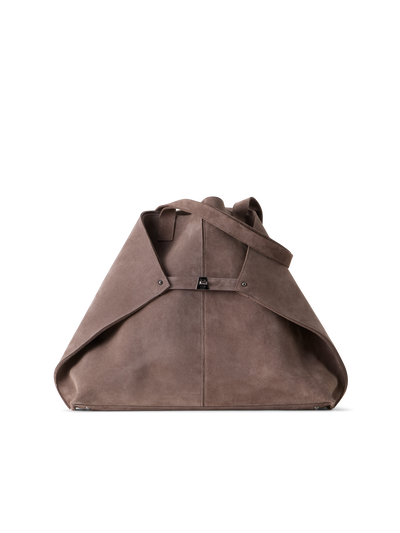 Designer Ai XL Shoulder Tote Bag - brown
