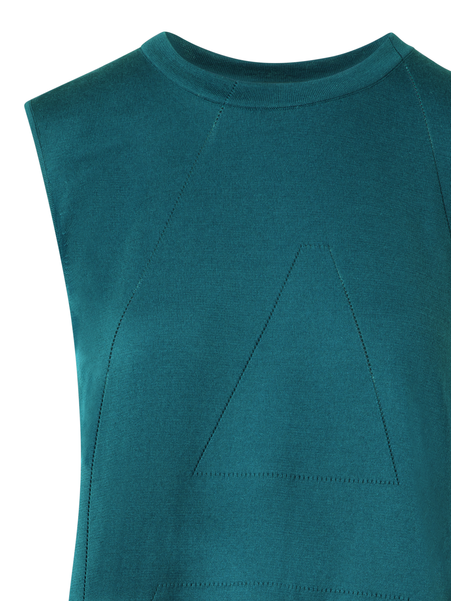 Designer Sea Island Cotton Tank Top - green