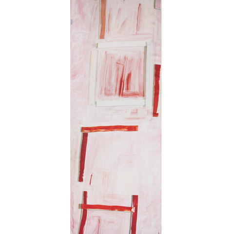 Schal aus Kaschmir und Seide mit Ohayo-Druck