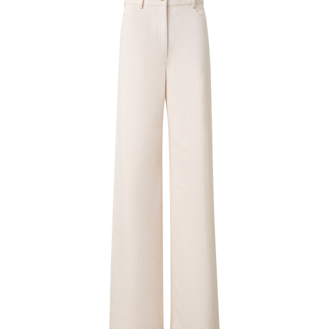 Wide Cotton Wool Denim Pants