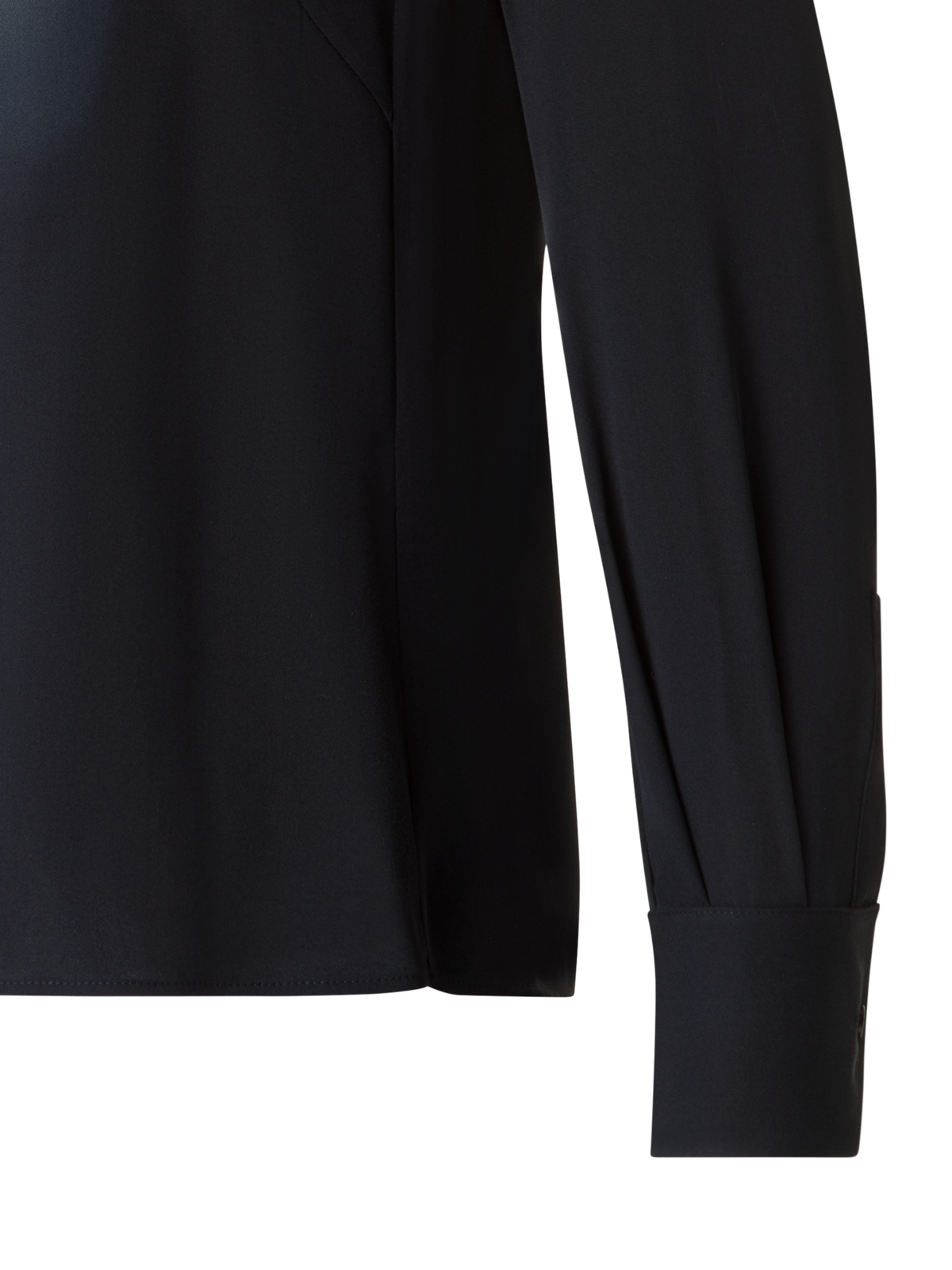 Designer Silk Crêpe Blouse with Shadow Print - grey - multicolor