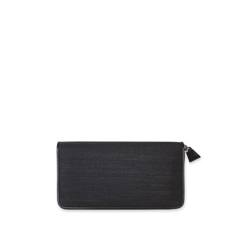 Grosses Portemonnaie aus Rosshaar mit Reissverschluss