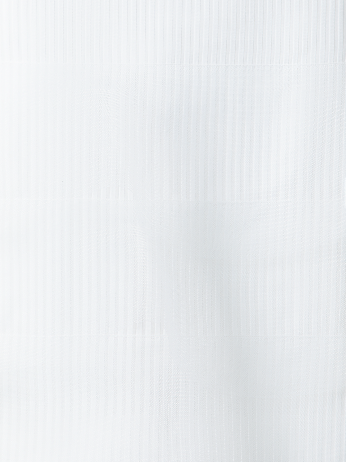 Designer Short Pencil Skirt with Tulle Waves - neutral - white