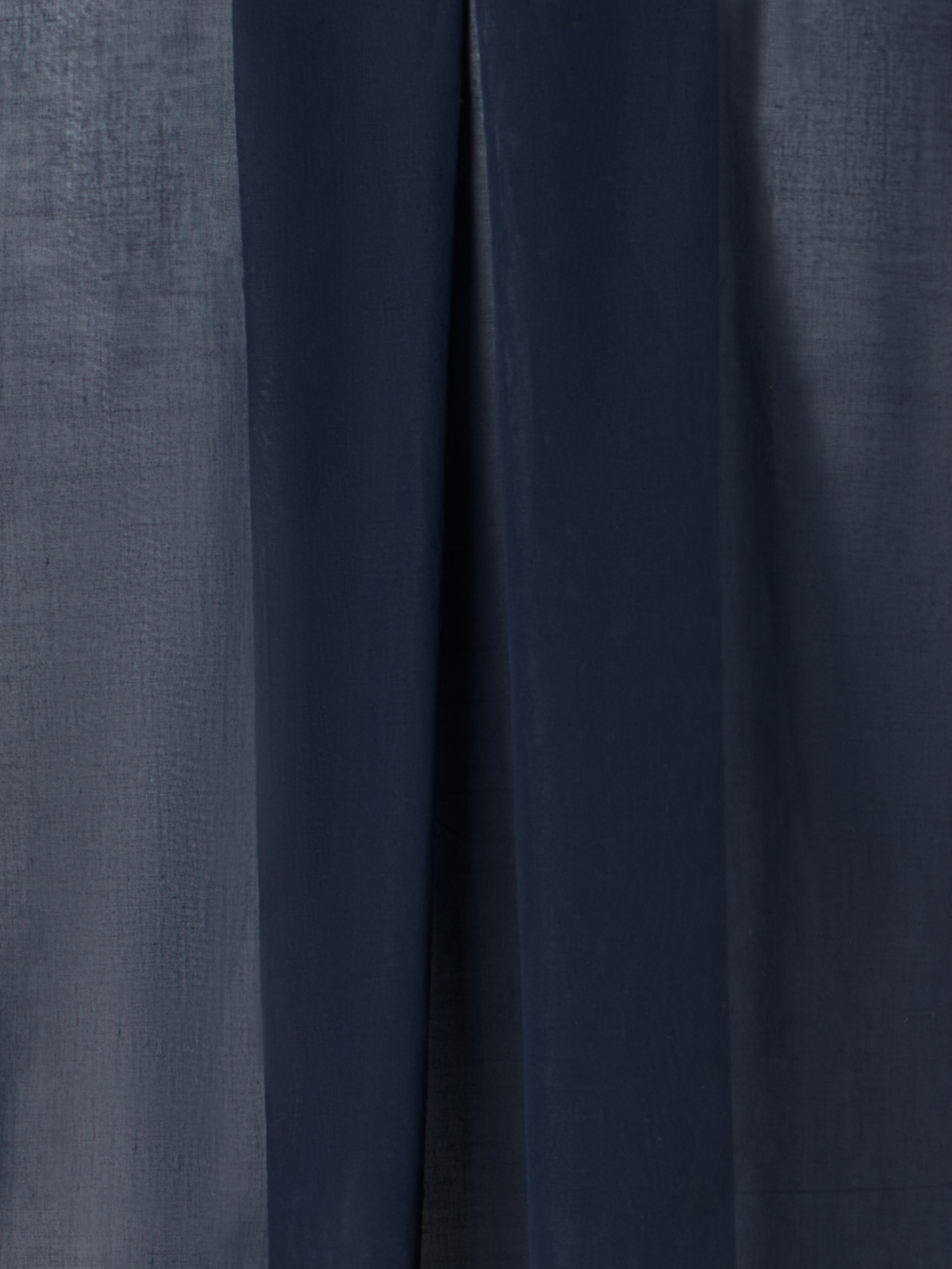 Designer Cotton Voile Tunic Blouse with Poplin Breast Pockets - blue