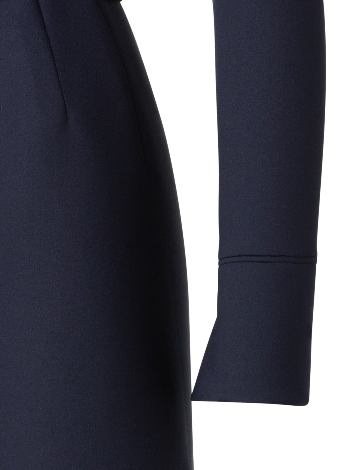 Designer Techno Neoprene Dress - black