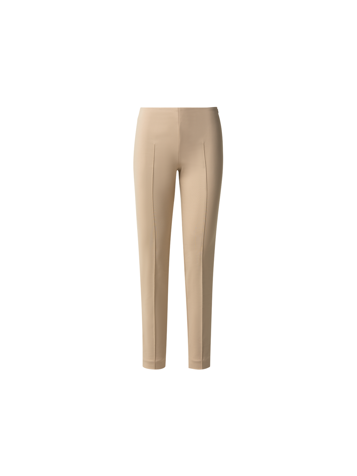 Designer Slim Cotton Techno Stretch Pants - neutral - beige