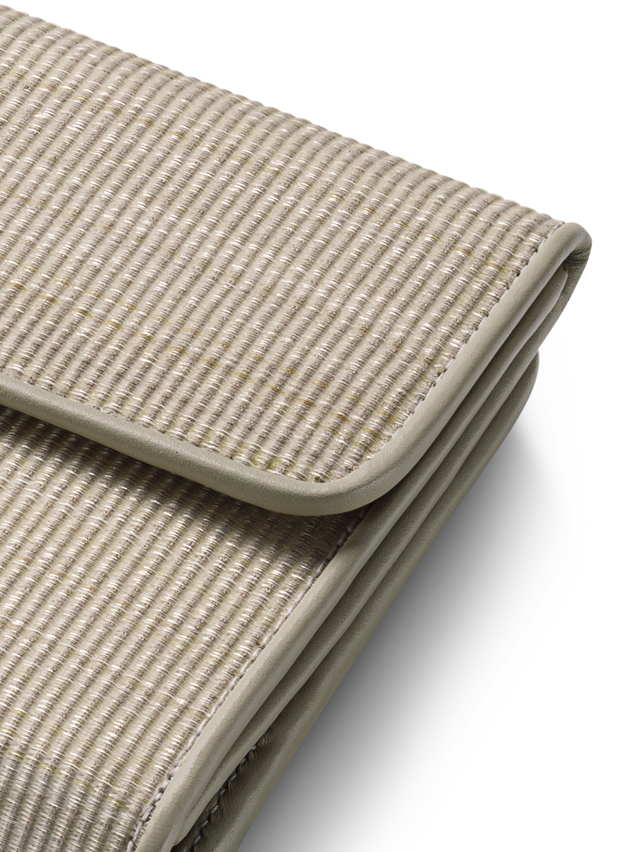 Designer Small Flap Over Wallet in Horsehair