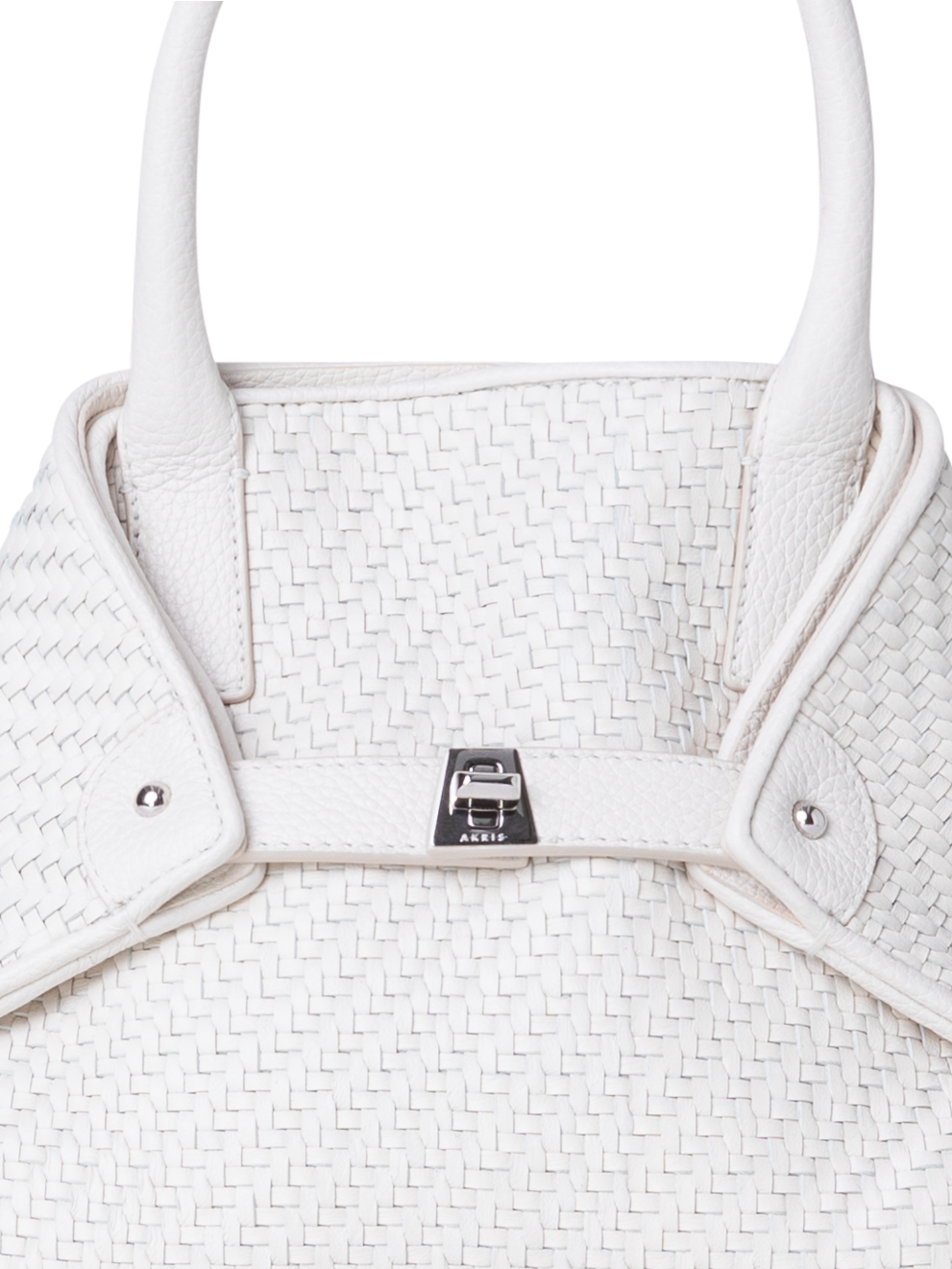 Designer Ai Little Top Handle Tote - ecru - white