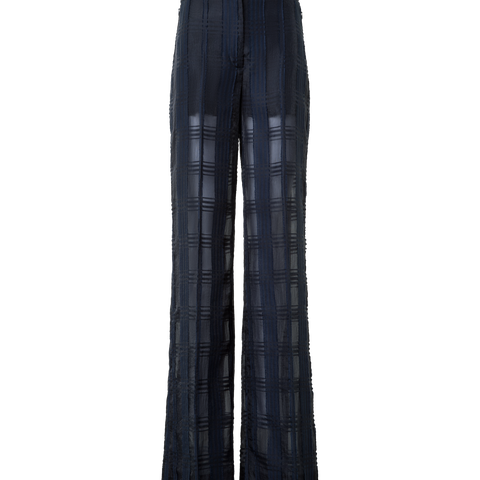 Gerade Hose aus Baumwolle mit weitem Bein