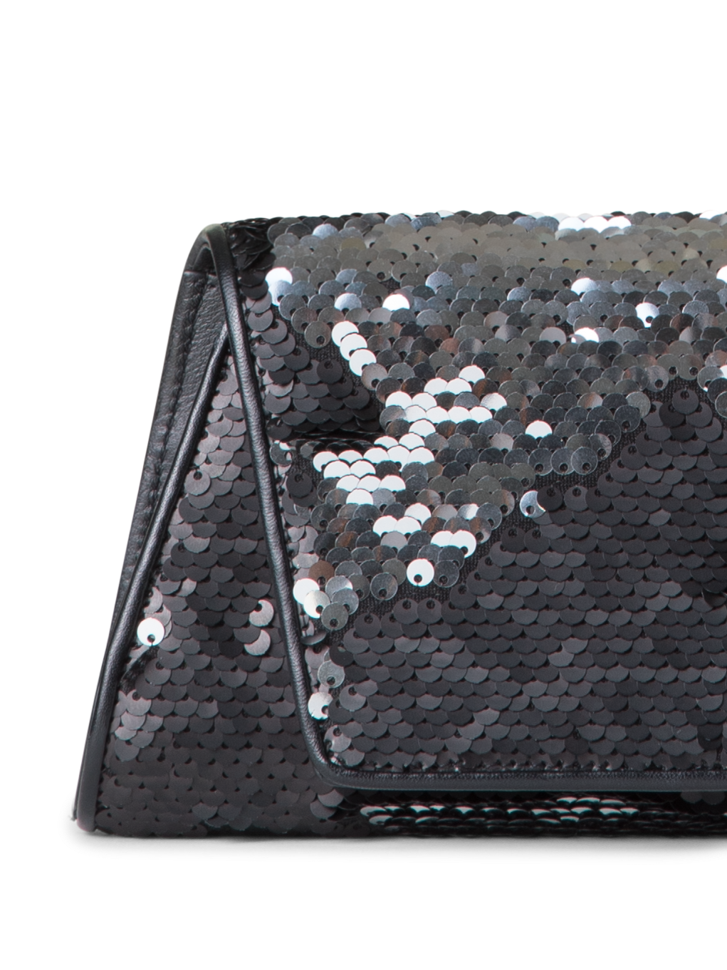 Designer Anouk Small Trapezoid Clutch - black