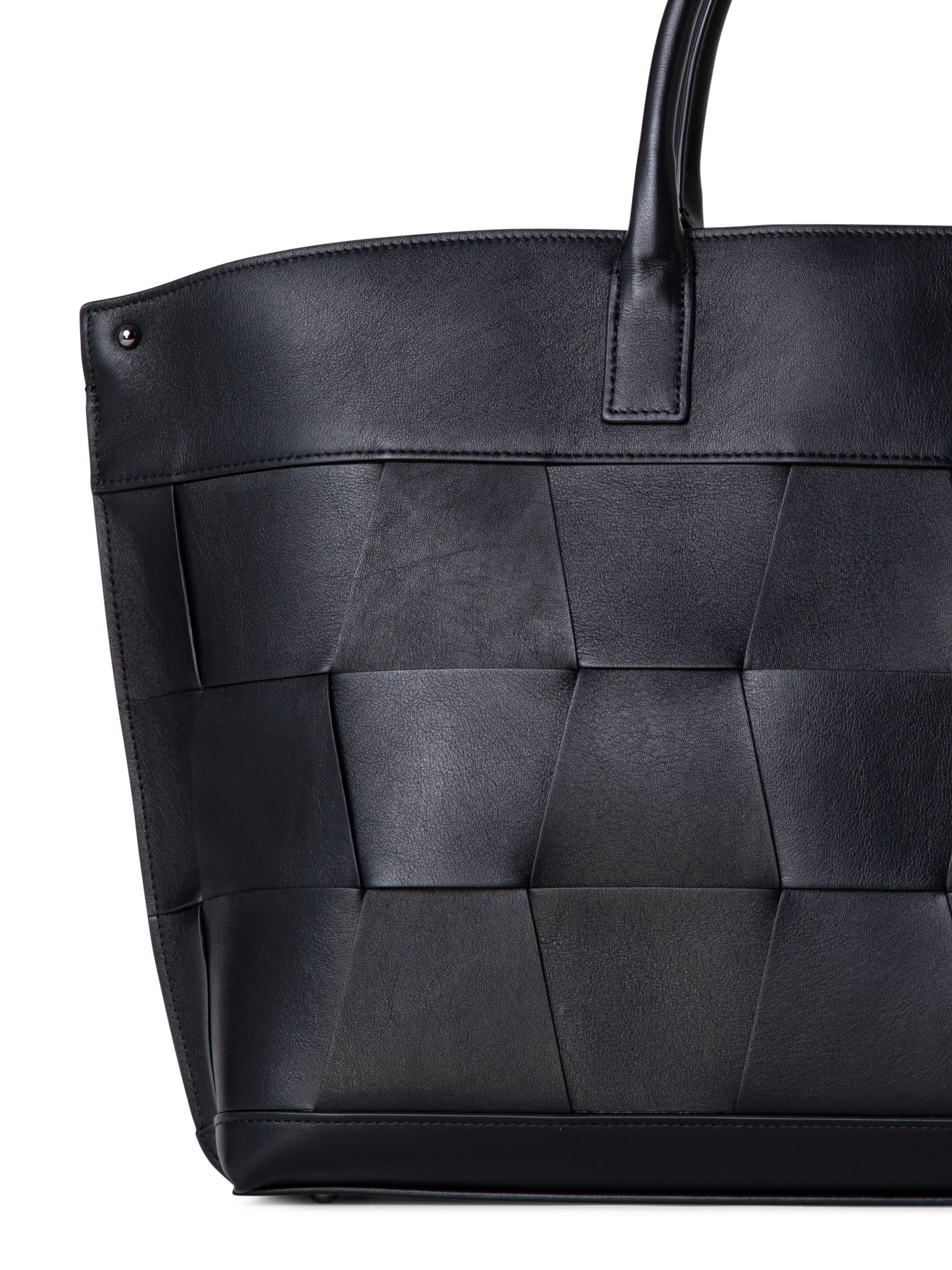 Designer Ai Medium Top Handle Tote - neutral - black