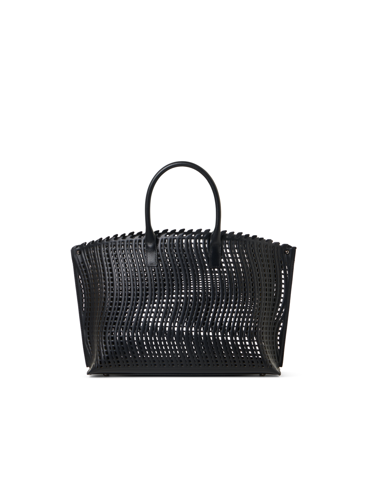 Designer Ai Small Top Handle Tote Bag - black