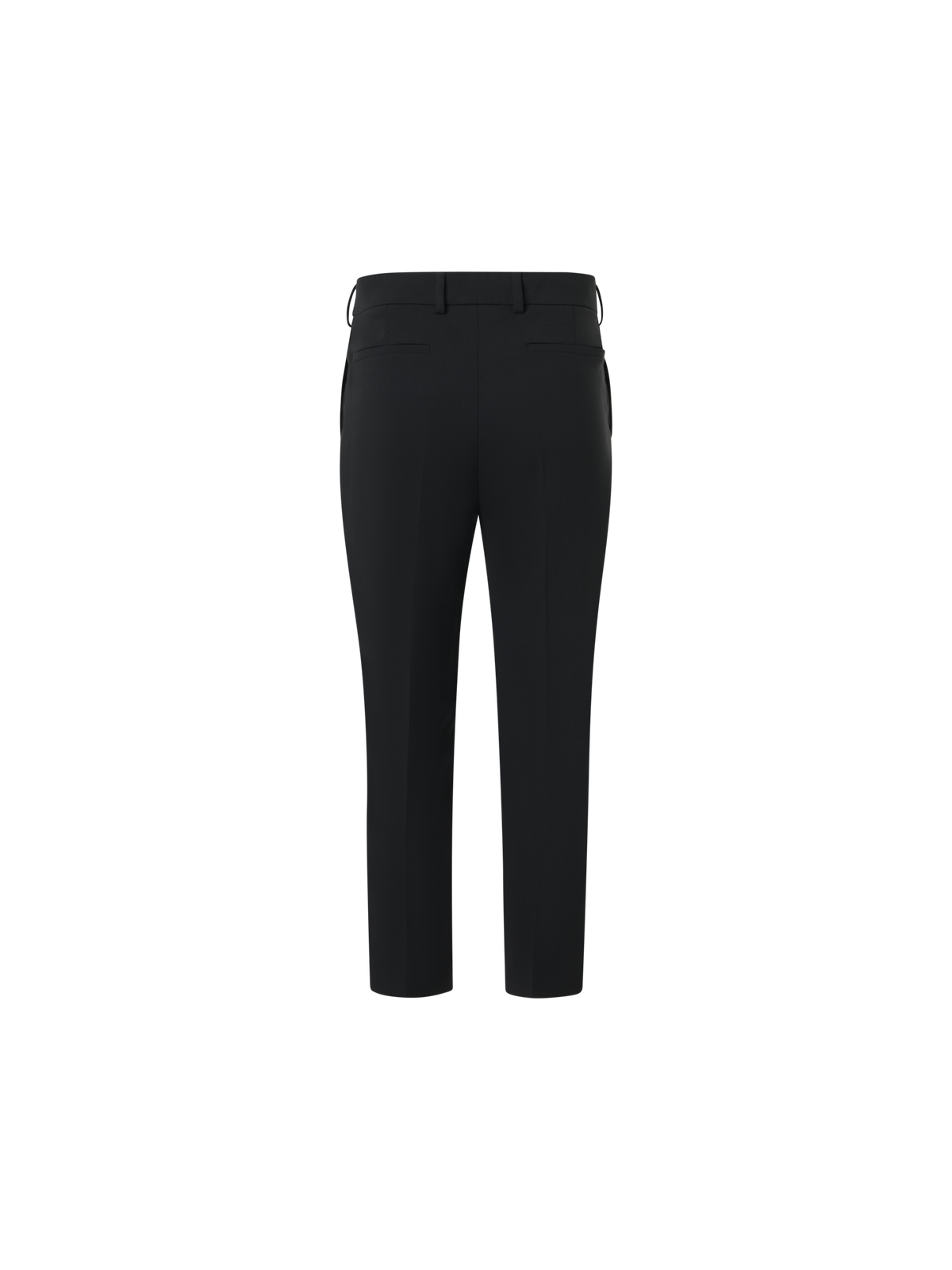 Designer Flavi Slim Capri Pants in Wool Double-Face - black
