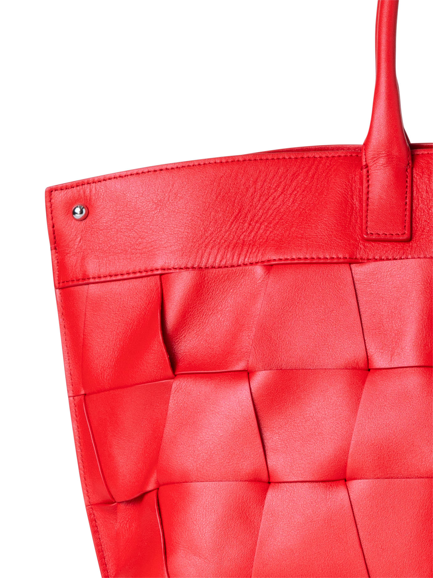 Designer Ai Small Top Handle Tote - red