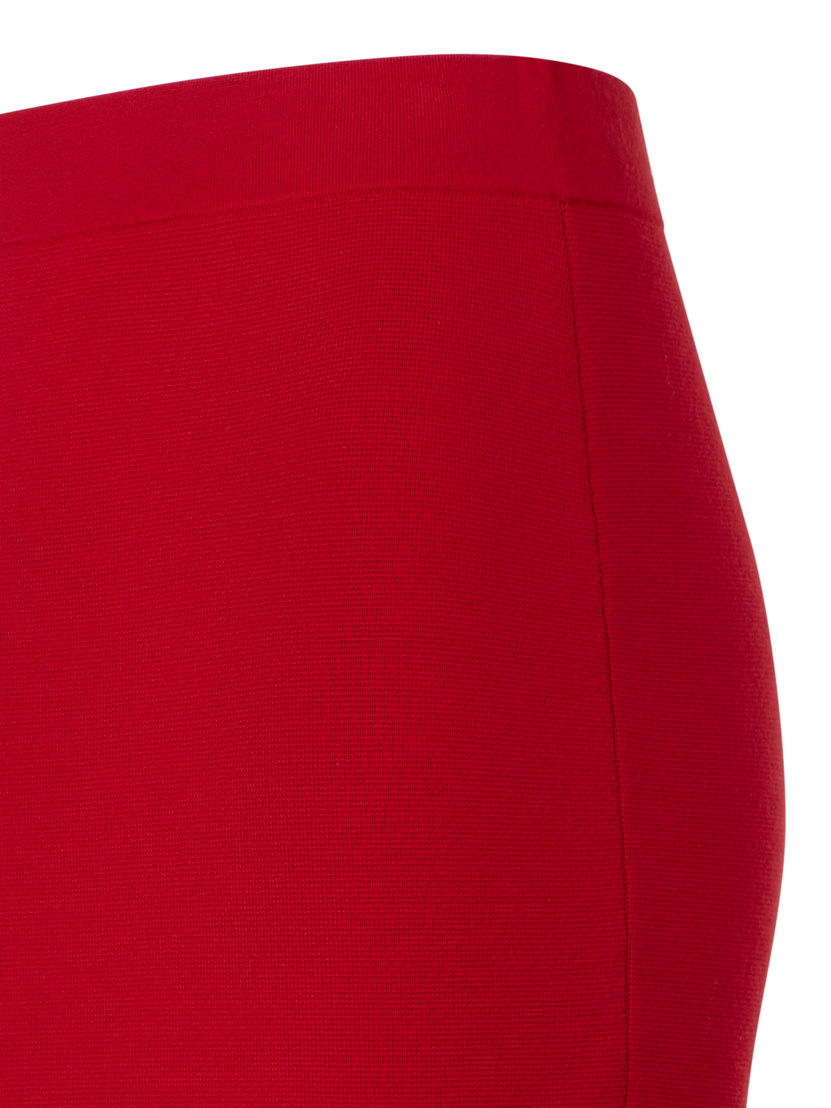 Designer Fitted Milano Knit Pencil Skirt - red