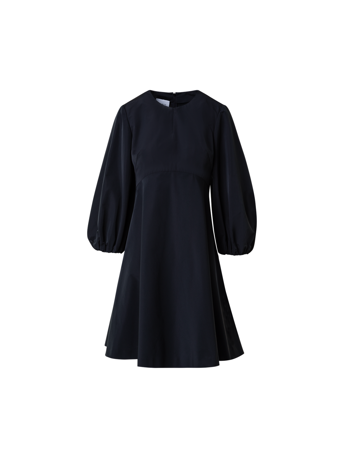 Flared Dress With Volume Sleeves