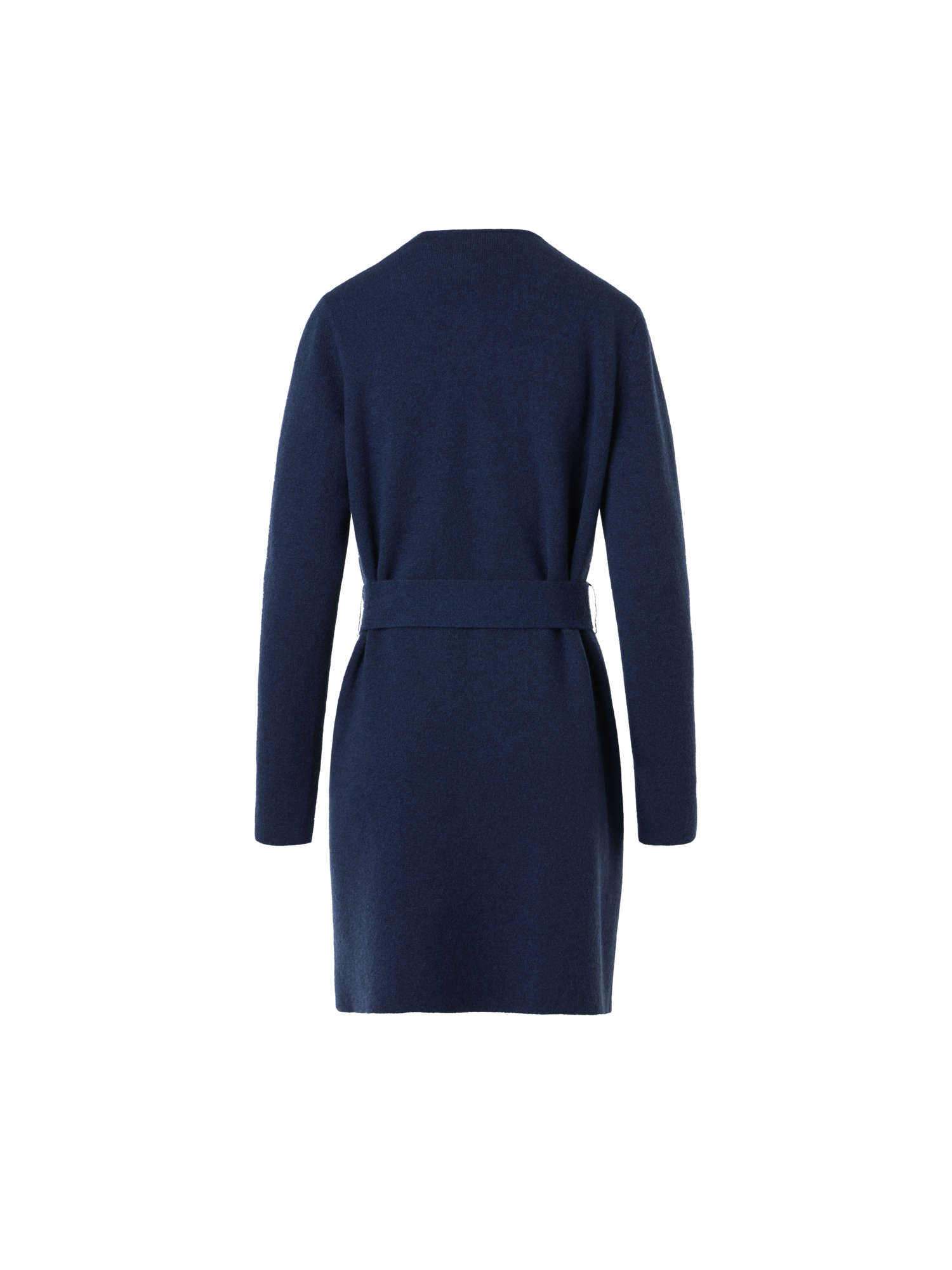 Designer Reversible Cashmere Double-Face Long Cardigan - black - navy