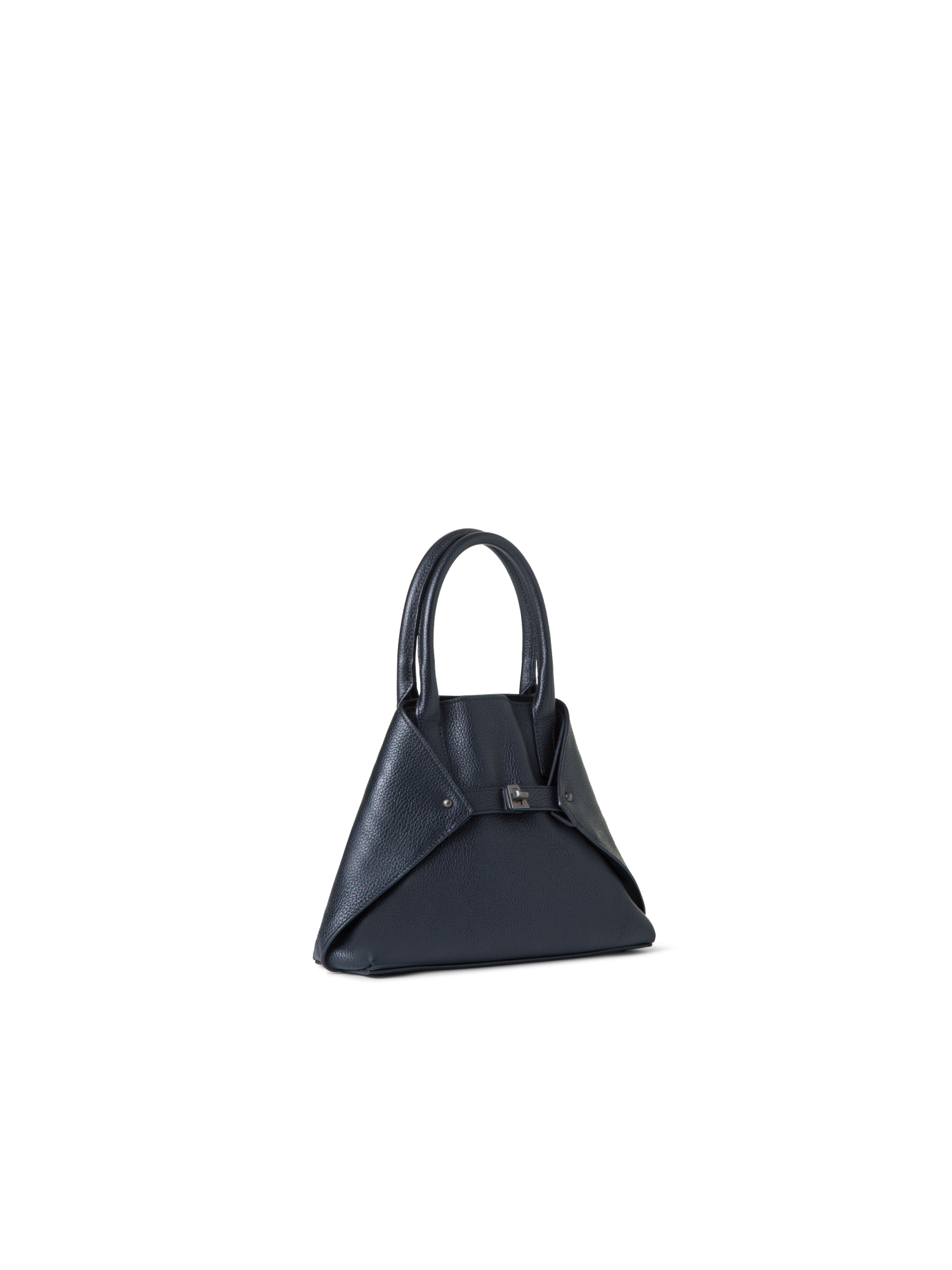 Designer Ai Little Top Handle Tote - navy - blue