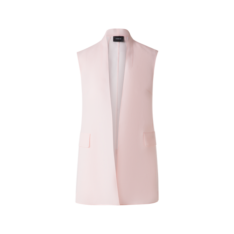 Durchsichtiges Organza-Gilet aus Seide