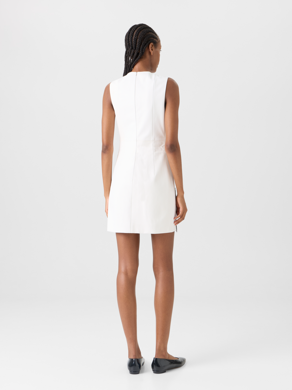 Designer Short Sheath Dress with Paravent Patchwork - multicolor #editorial