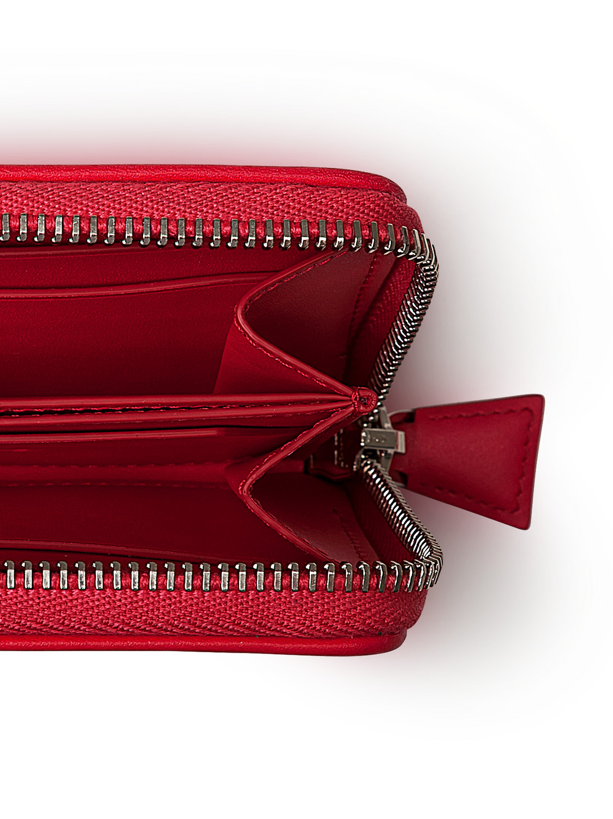 Designer Small Zip Wallet - red
