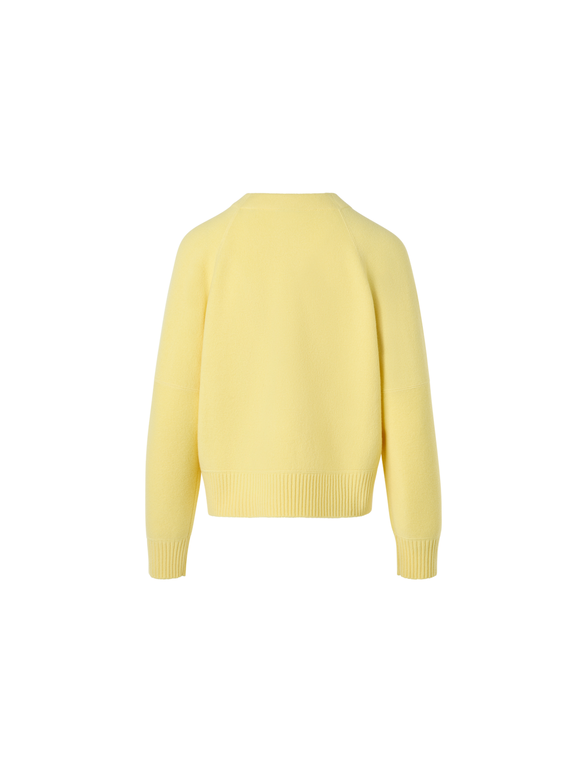 Designer Cashmere Piqué Zip Cardigan - yellow