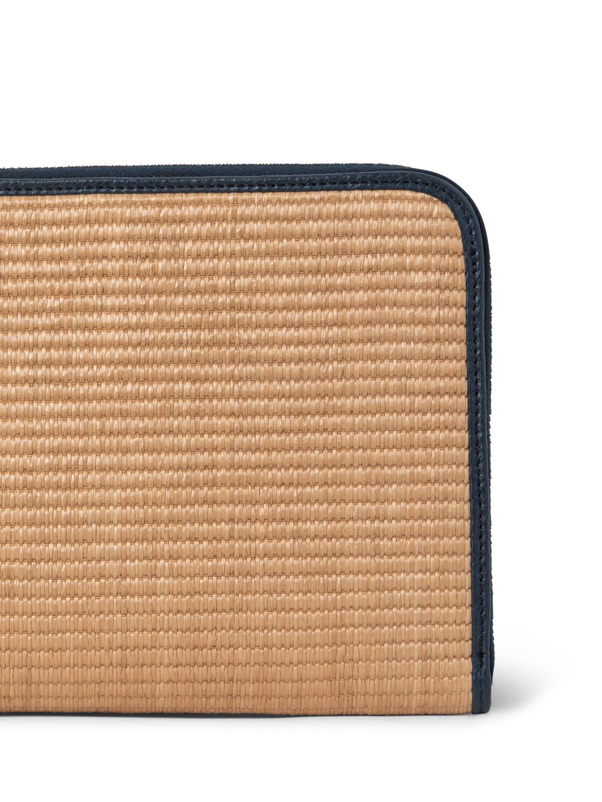 Designer Alexa Tassle Pouch - navy - blue - multicolor - beige