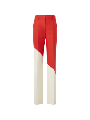 Designer Florine Straight Wide Pants with Polygon Print - multicolor