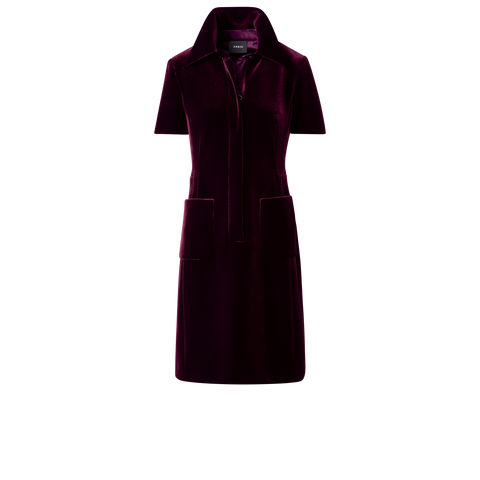 Velvet Neoprene Short Dress