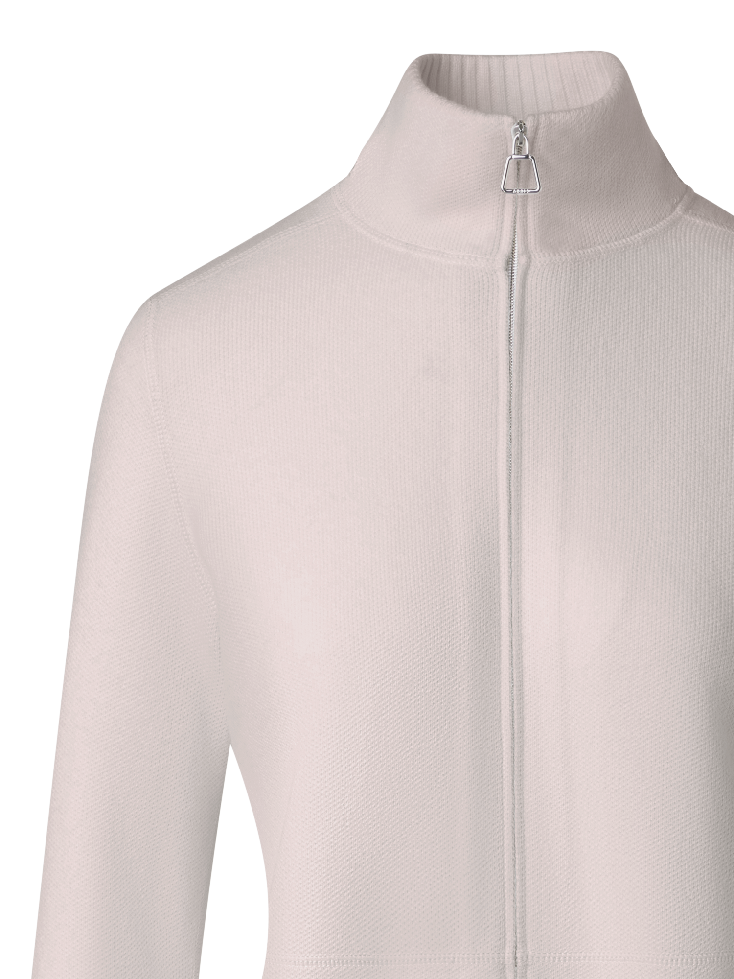 Designer Cardigan in 100% Cashmere Piqué - neutral - beige
