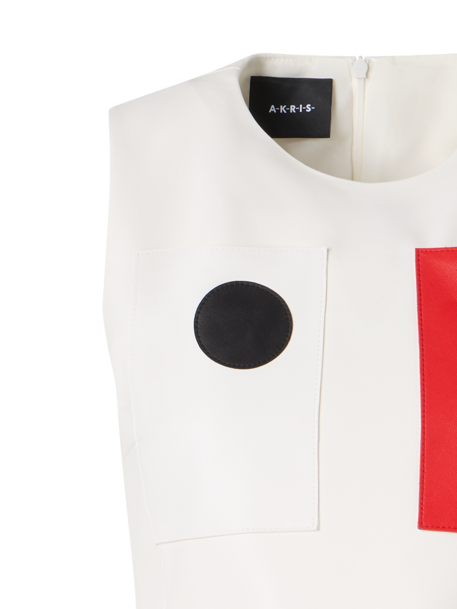 Designer Short Sheath Dress with Paravent Patchwork - multicolor