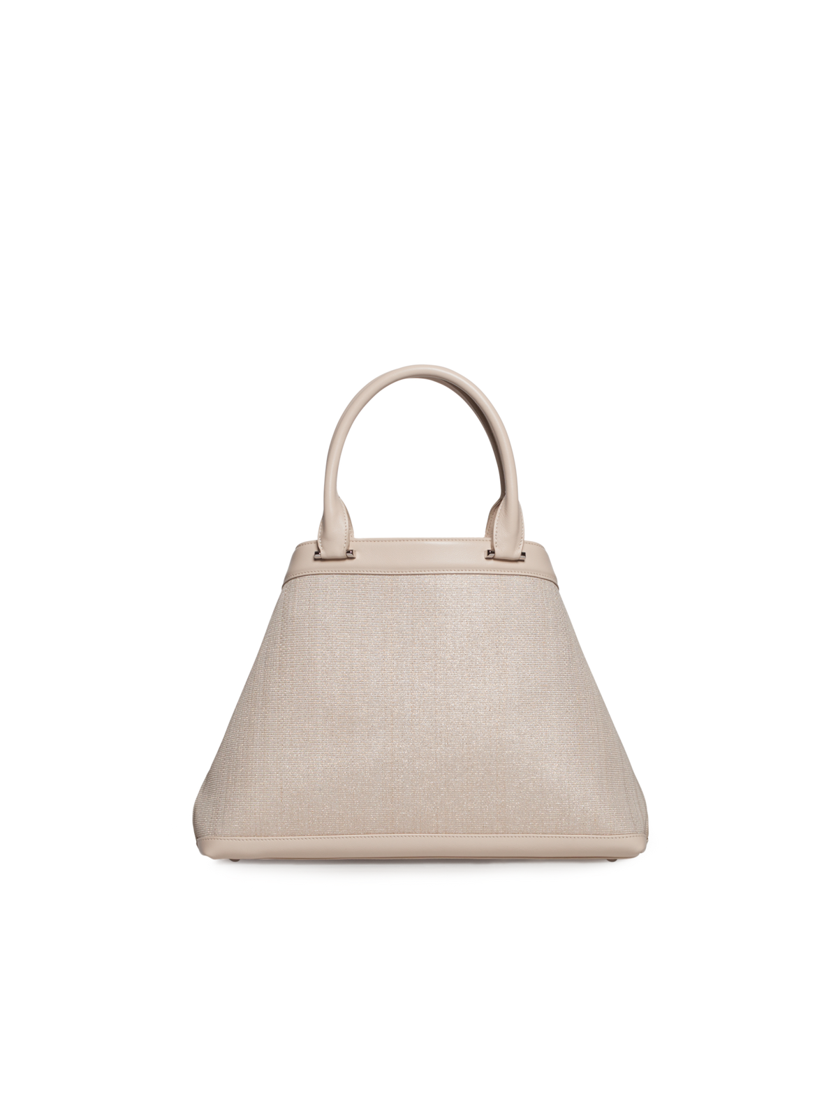 Designer Ai Small Top Handle Tote - neutral - ecru - white