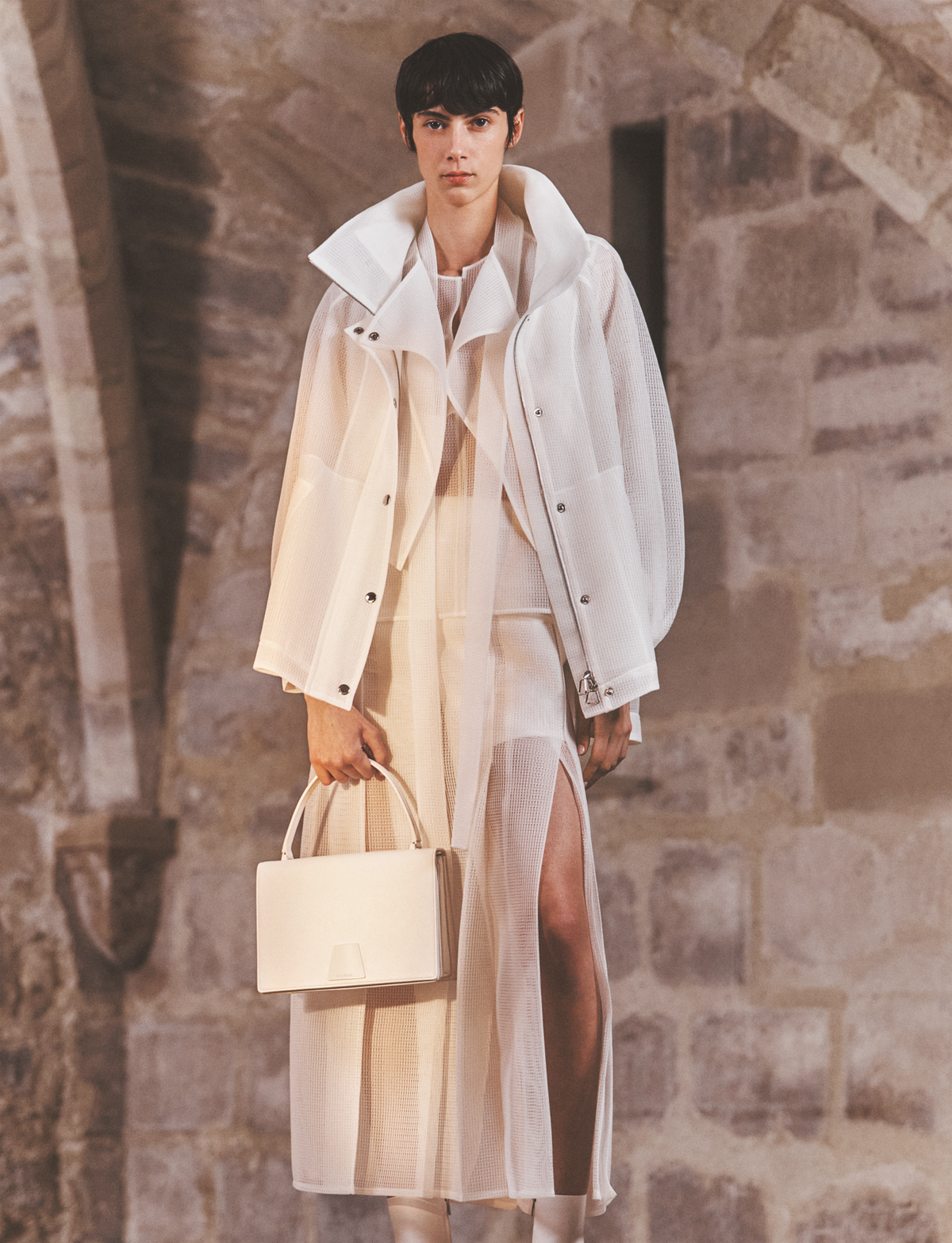 Designer Alice Medium Top Handle Bag - neutral - ecru - white #editorial