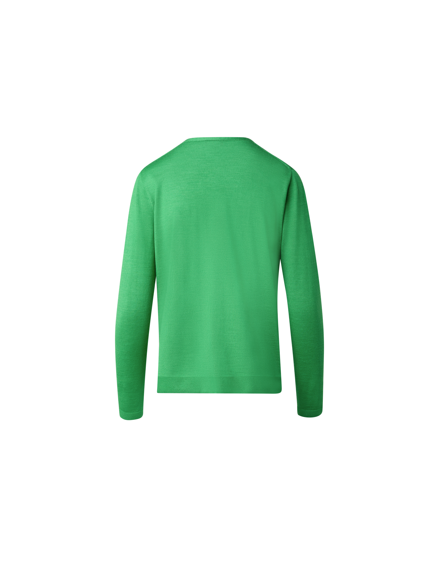 Designer Seamless Cashmere Silk Knit V-Neck Sweater - green