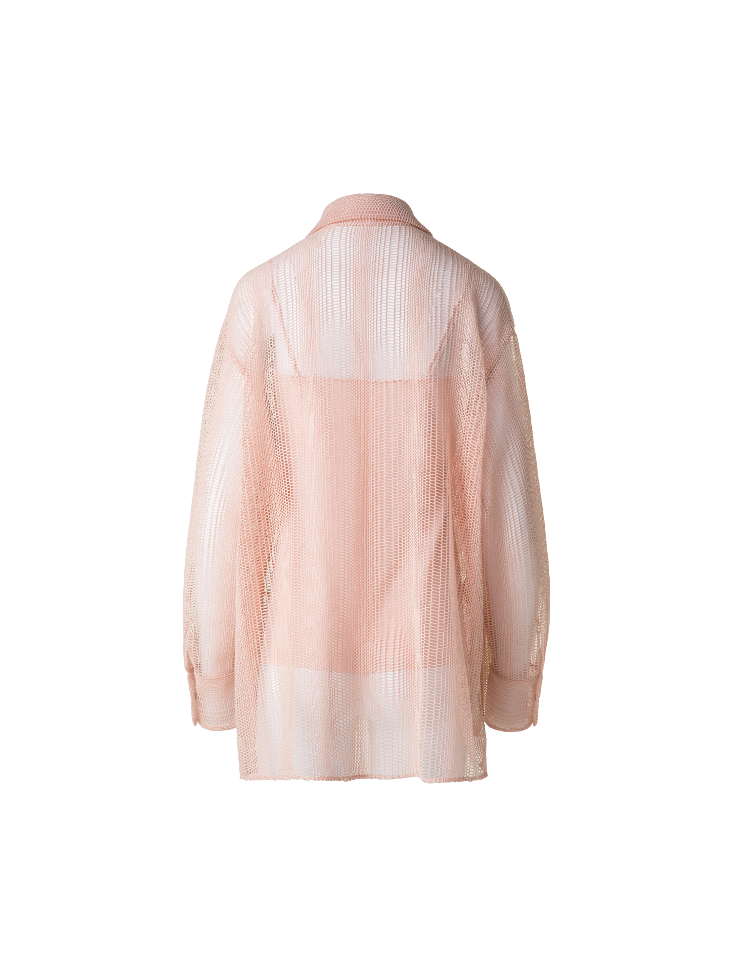 Designer Oversized Embroidered Blouse - pastel - pink