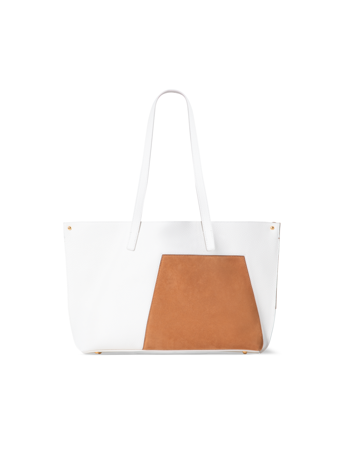Designer Ai Small Shoulder Tote - neutral - brown - multicolor - white