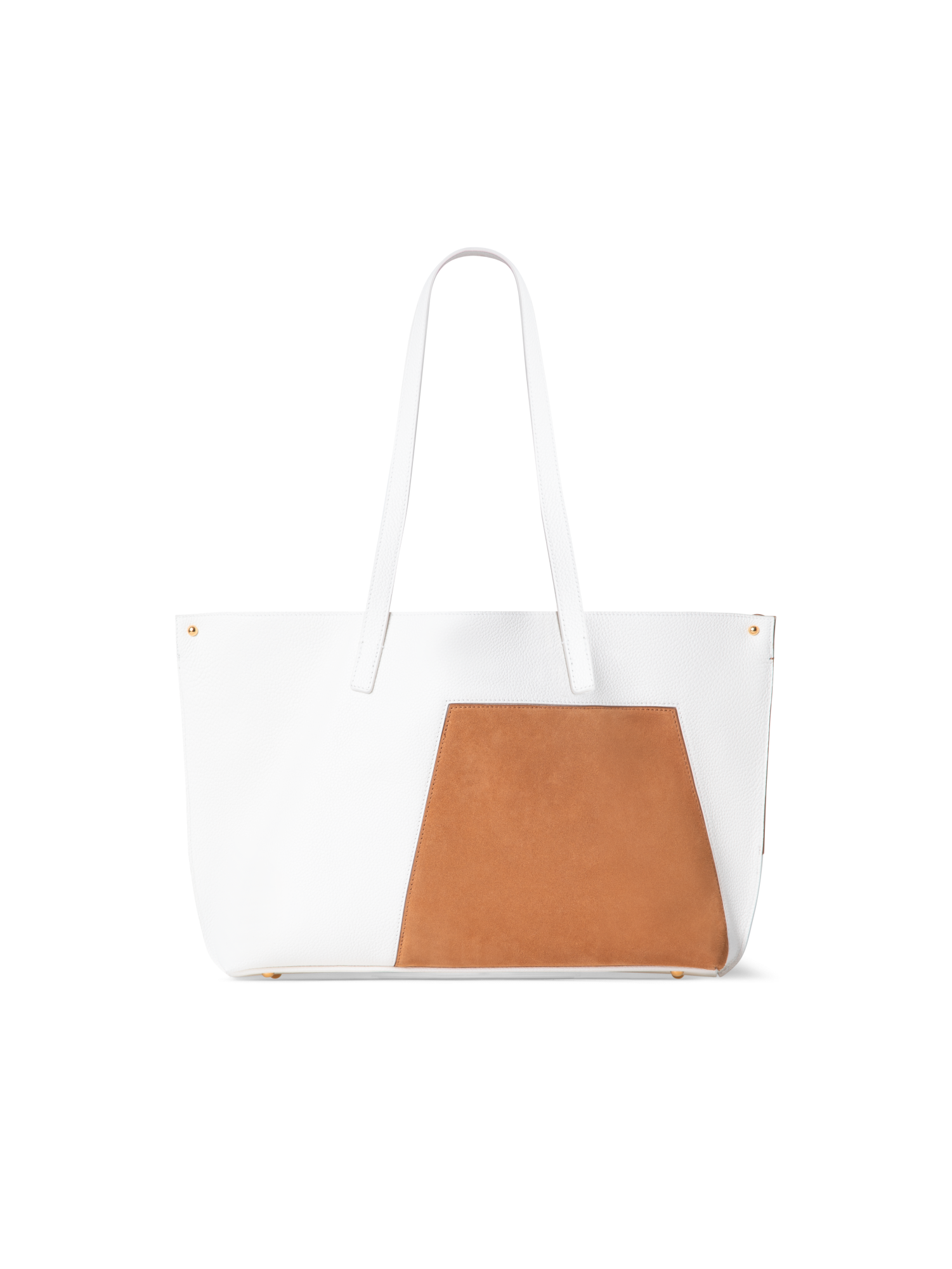 Designer Ai Small Shoulder Tote - neutral - brown - multicolor - white