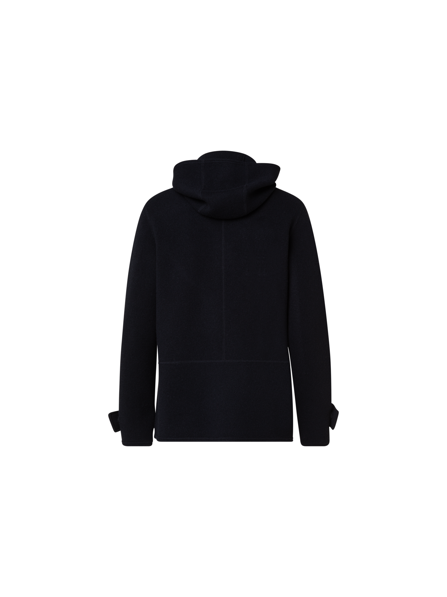 Designer Cashmere Piqué Jacket with Removable Hood