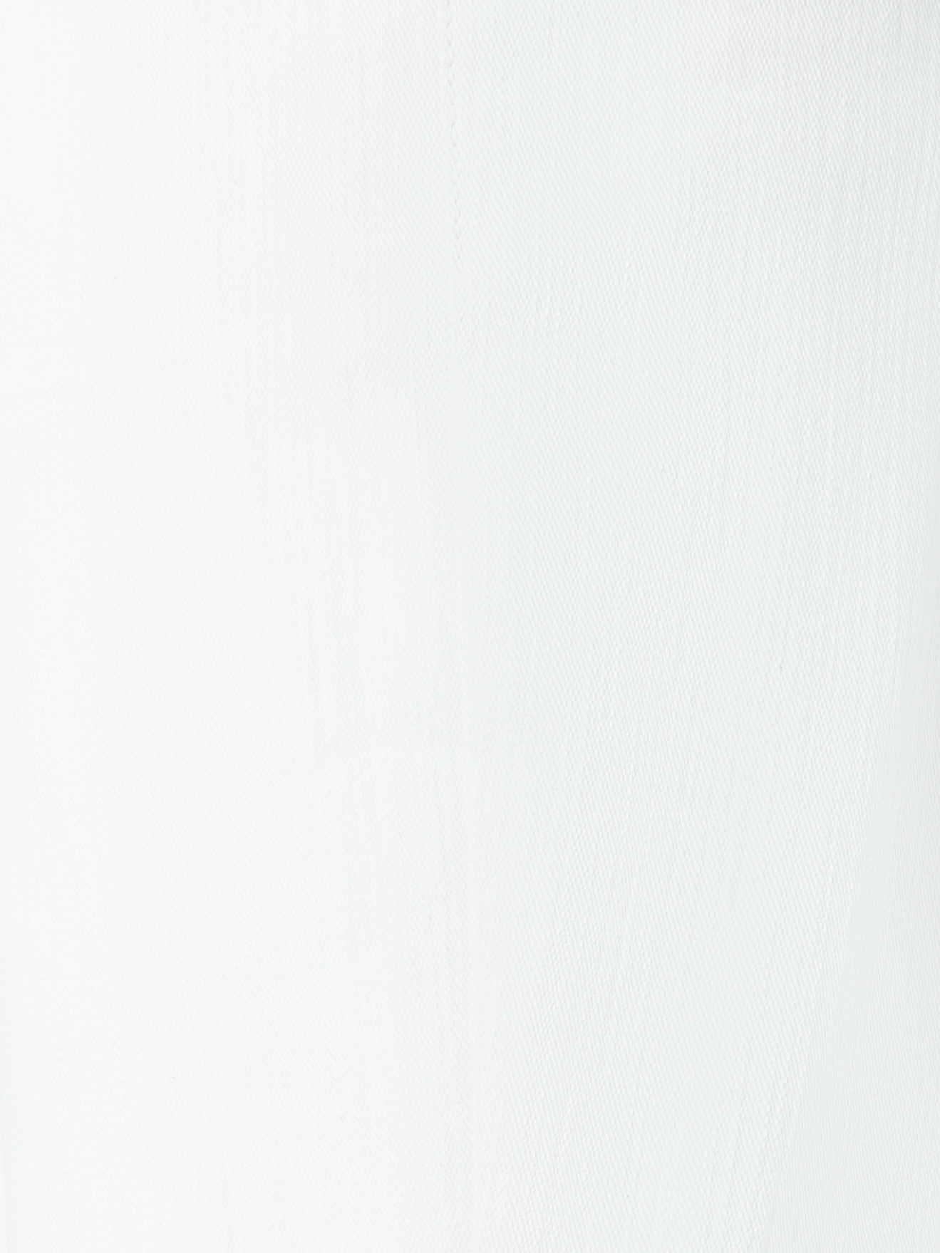 Designer Bootcut Cotton Denim Pants - neutral - ecru - white