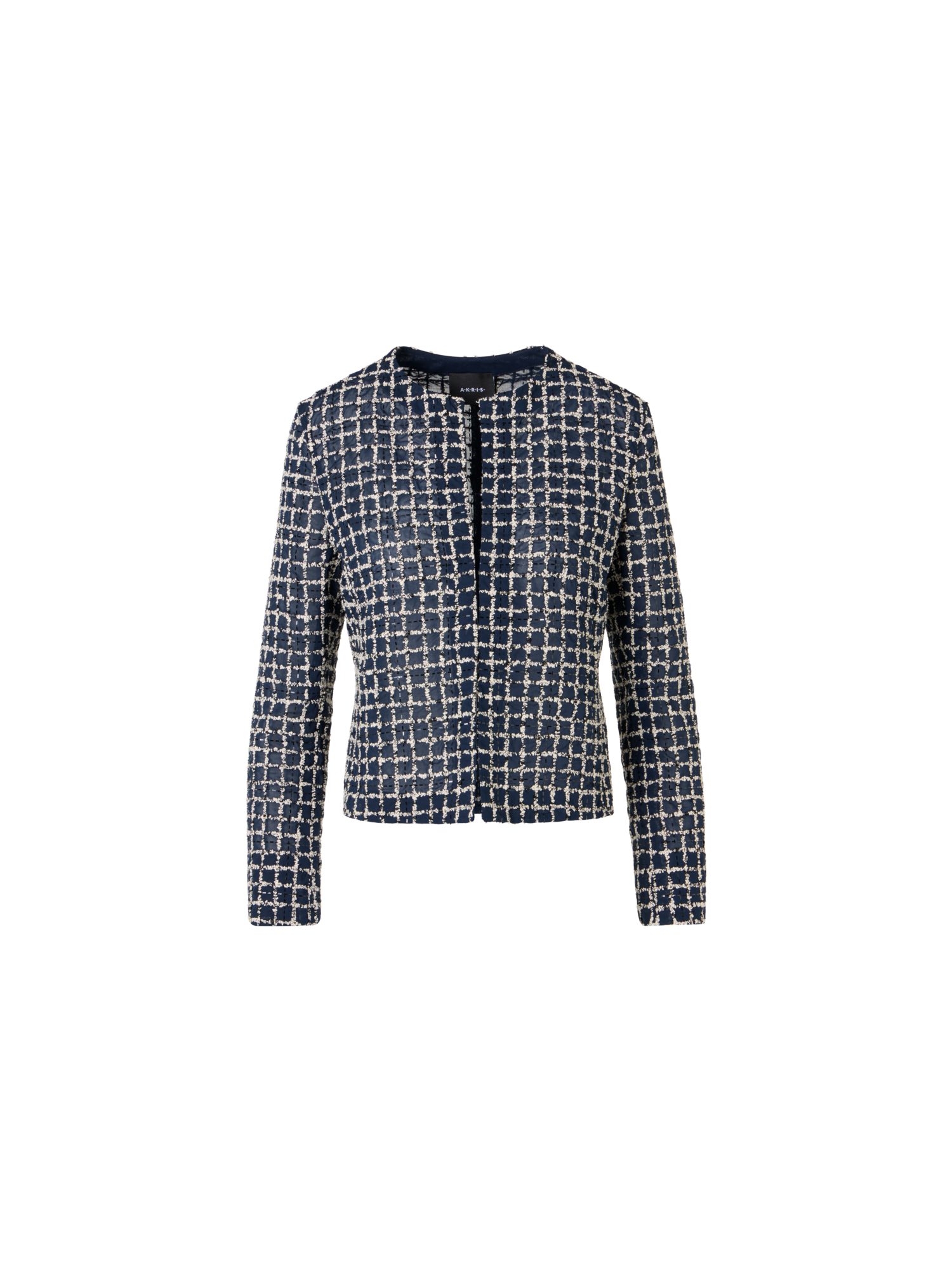 Designer Akio Short Jacket in Cotton Blend - multicolor