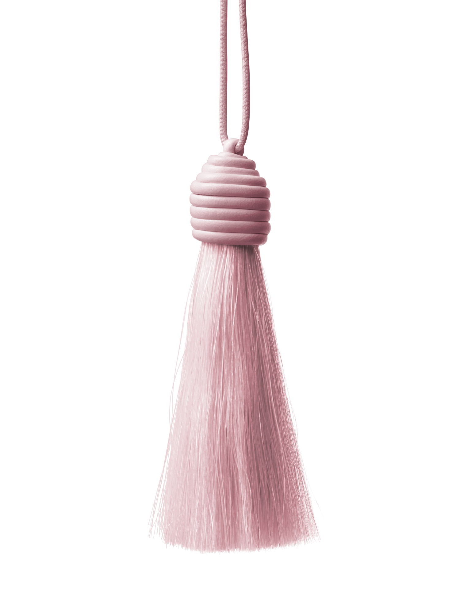 Designer Horsehair Necklace - pink
