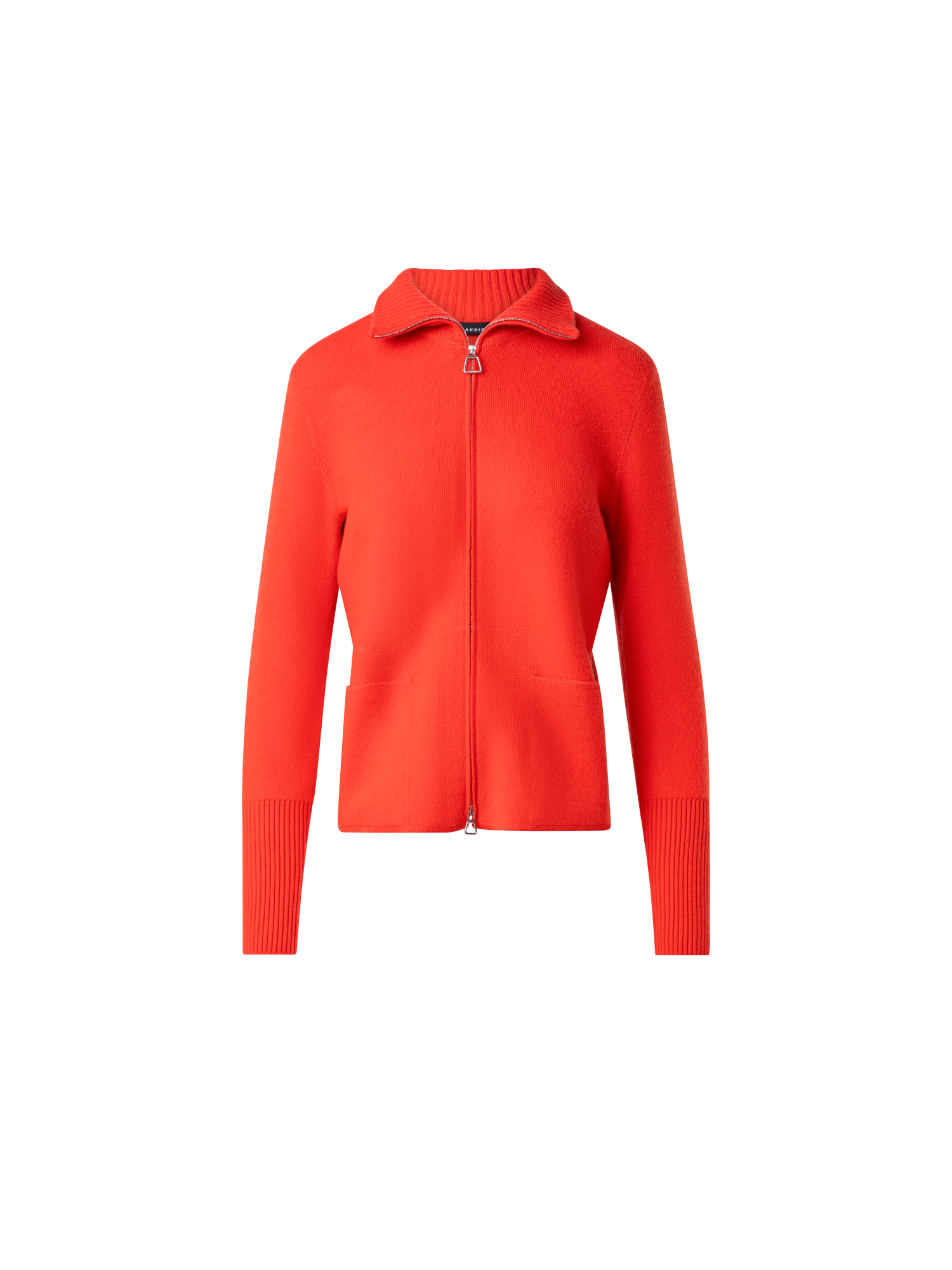 Designer 100% Cashmere Knit Cardigan - red