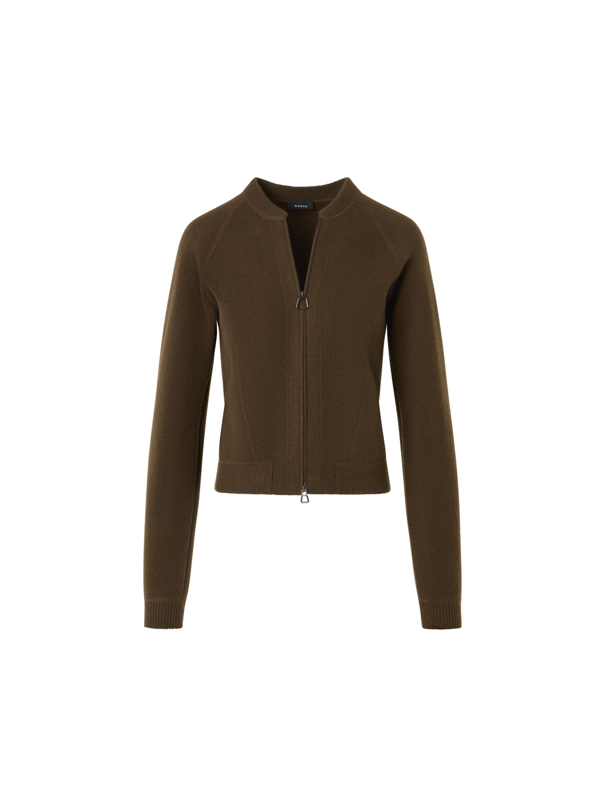 Designer Short Cashmere Piqué Cardigan