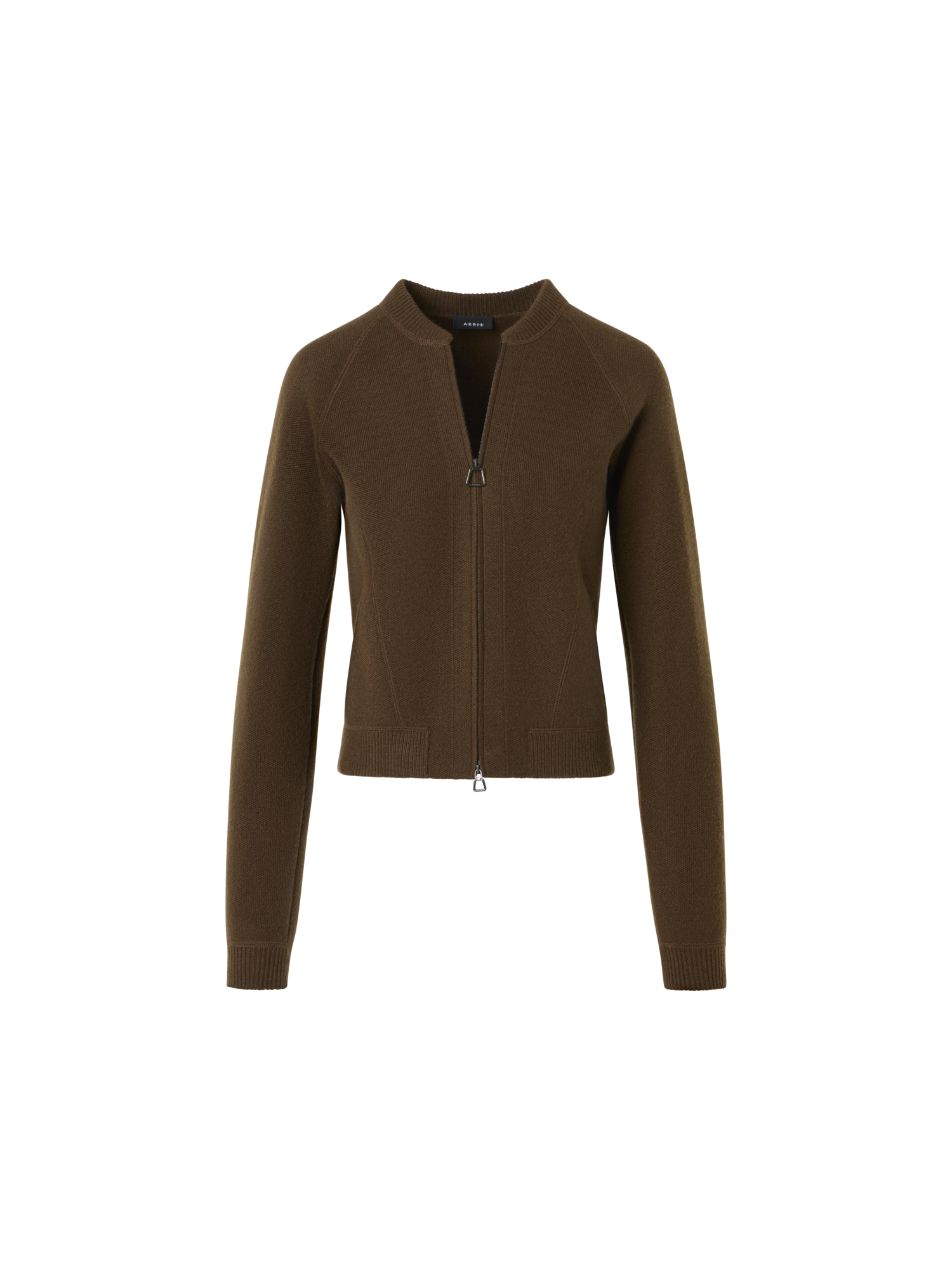 Designer Short Cashmere Piqué Cardigan