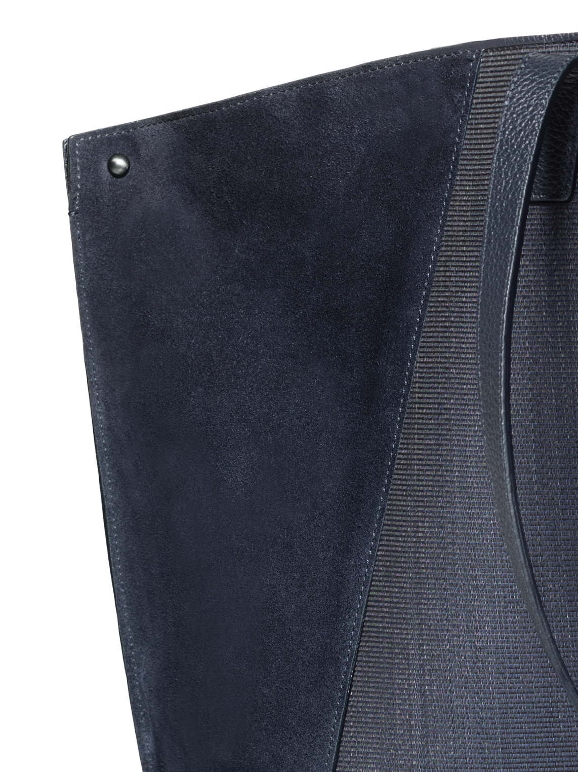 Designer Ai Medium Shoulder Tote - navy - blue