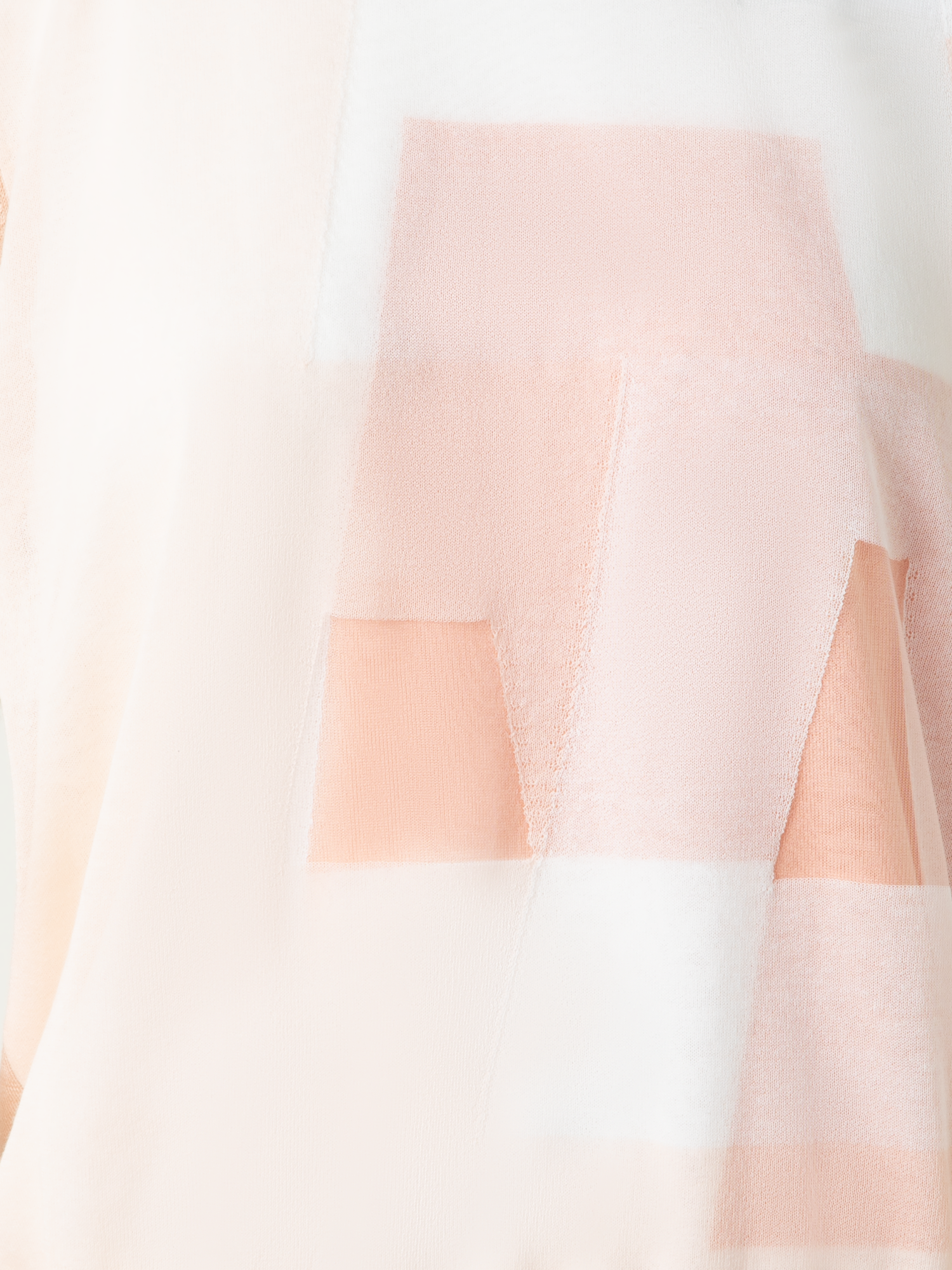 Designer Double Layer Intarsia Long Sleeves Sweater - neutral - pastel - multicolor - beige - pink