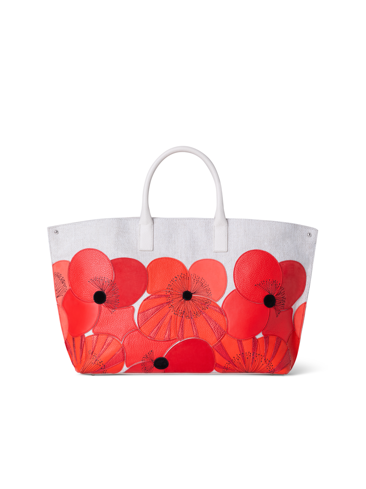 Designer Ai Medium Top Handle Tote - multicolor - red